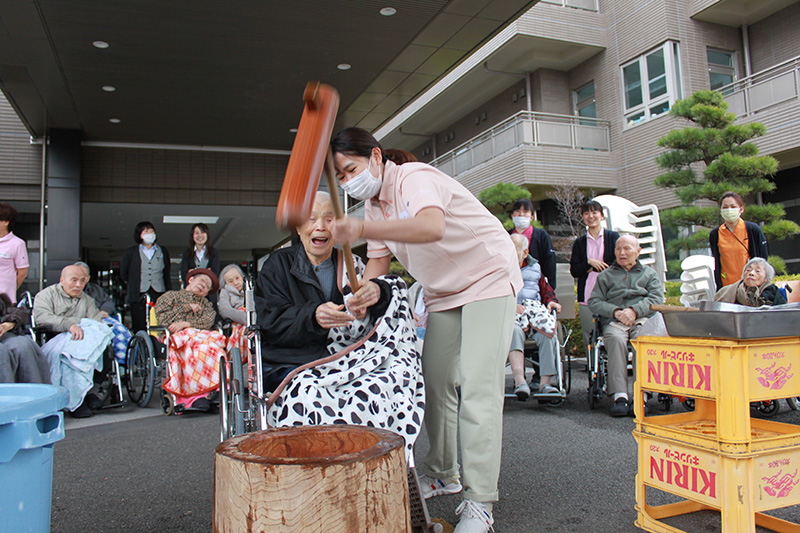 餅つきが開催されました むさしの園news